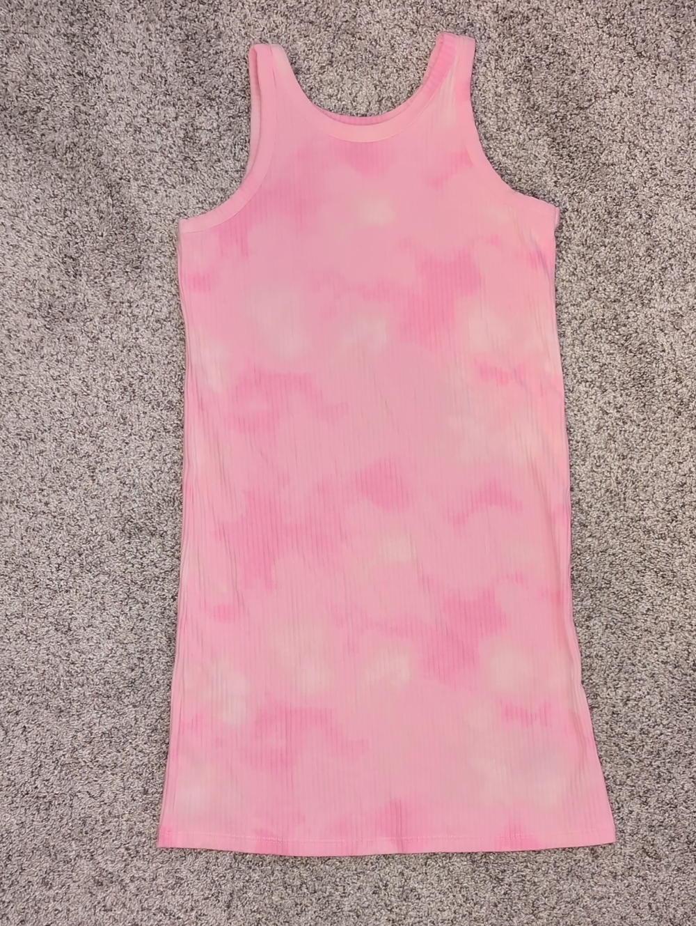 Girl's Pink Tie-Dye Fitted Dress (Size L 10/12)